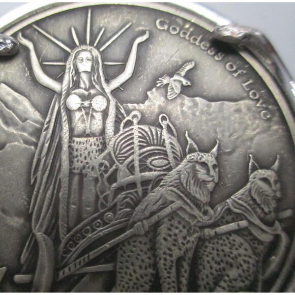 NEW-Freya & Odin Necklace, Two Necklaces in One-Norse Gods - Picture 4 of 9